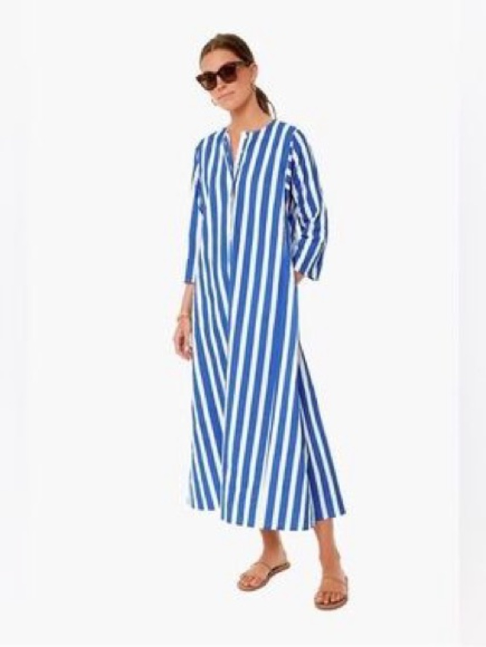 Tuckernuck Blue and White Striped Maxi Dress
